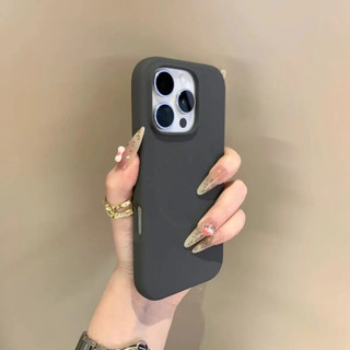 Ốp điện thoại di động từ tính silicon lỏng mới cho iPhone16 Pro Max 15 14 13 12 11 Pro Max Vỏ bảo vệ camera chống sốc Vỏ mềm chống rơi