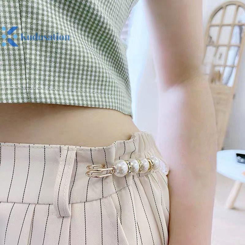 Kudosation 3 Chiếc Quần Áo Nữ Thổ Cẩm Bộ Ngọc Trai Kim Cương Giả Thổ Cẩm Cho Nữ Ve Áo Pin Thắt Lưng Pin Tự Làm Phụ Kiện