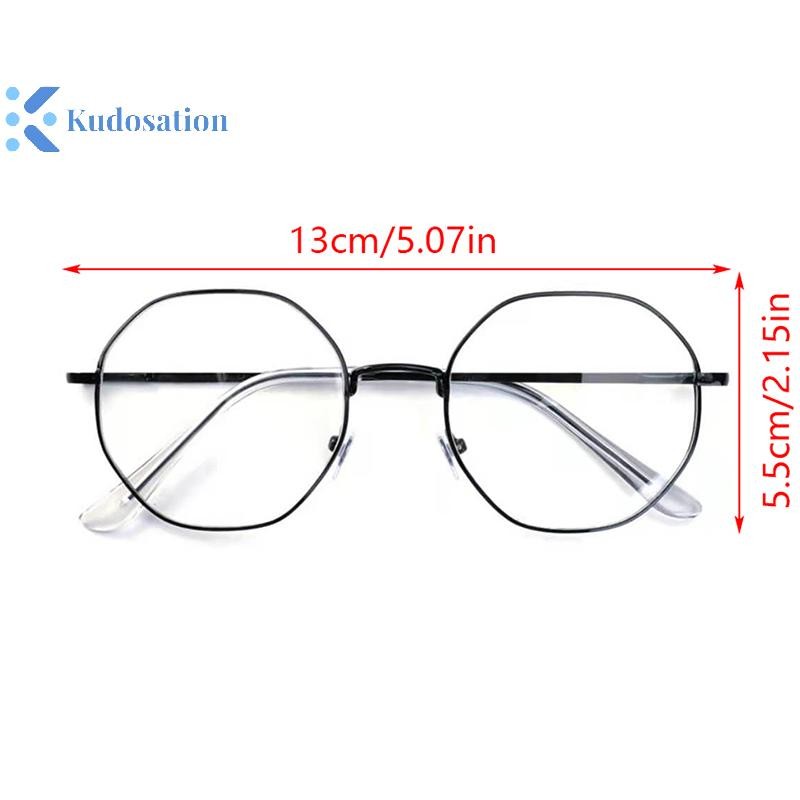 Kính Kudosation Siêu Nhẹ Hợp Kim Khung Đồng Bằng Nam Nữ Chống Ánh Sáng Xanh Kính Dự Tiệc Trang Trí Kính Mắt Kính Giả