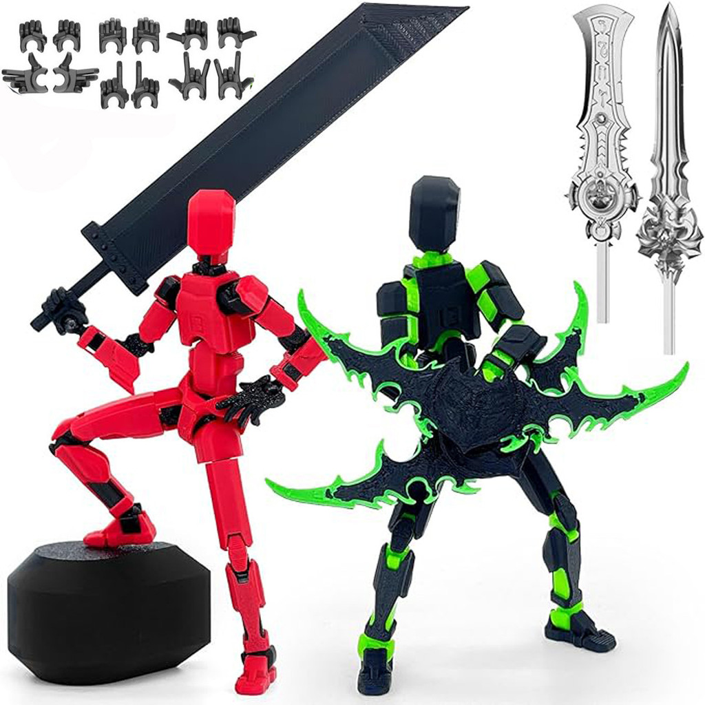 (Lắp ráp đã hoàn thành) Bộ nhân vật hành động T13, Robot hành động Titan 13 Robot in 3D 13 Nhân vật hành động Khớp, Quà tặng trang trí bàn