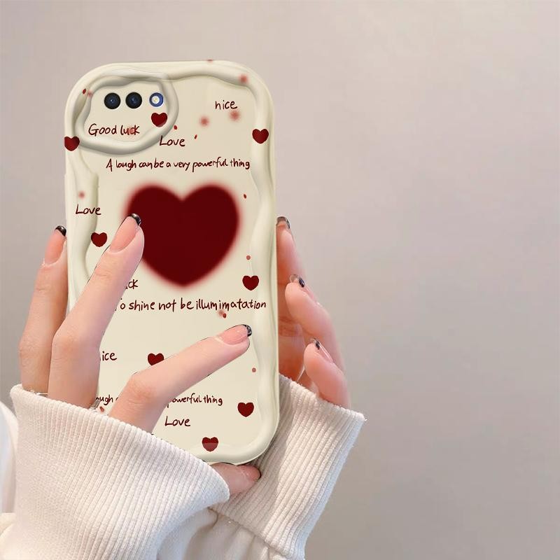 Ốp Silicon Hoạt Hình Cho OPPO A3S / OPPO A12E / OPPO AX5 3D Art Mềm TPU Dễ Thương Kem Cặp Đôi Cô Gái Thư Tình Thẩm Mỹ Ốp Điện Thoại Chống Sốc