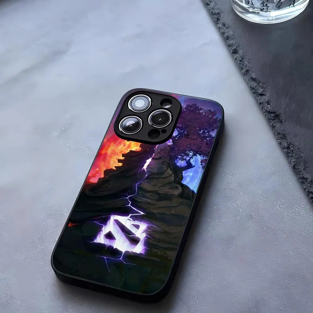 BK-2 D-Dota 2 Ốp Điện Thoại Kính Cường Lực Cho iPhone 13 14 16 12 17,15 11 Pro XS Max Plus Mini X XR SE2020 Coque