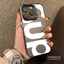 ibumpers Ốp Điện Thoại iPhone Sang Trọng Tối Giản Họa Tiết Chữ Lớn Cho IPhone 16 15 14 12 13 11 Pro Max Ốp Lưng IMD Cứng Và Nhẵn