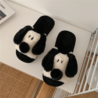 Xixitiao Phong Cách Mới Nam Nữ Dép Cotton Thời Trang Giữ Ấm Nhà Sử Dụng Dép Cotton Sang Trọng Dễ Thương