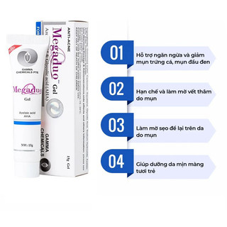 Gel Dưỡng Megaduo Giảm Mụn, Mờ Thâm Dưỡng Trắng 15g