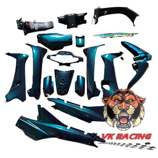 (Đọc kĩ tùy chọn) Dàn áo wave nhỏ - wave alpha xanh nhớt - tặng tem