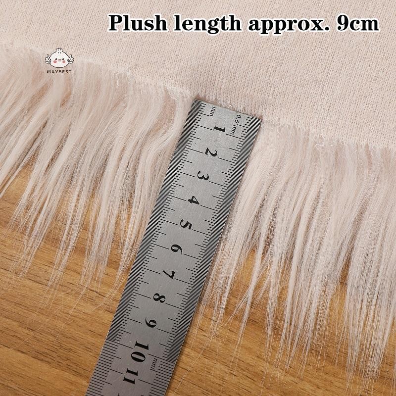 Maybest 25x45cm Vải giả dài cho bộ đồ động vật may vá Chất liệu DIY Búp bê tóc dài Vải may sang trọng {VN}