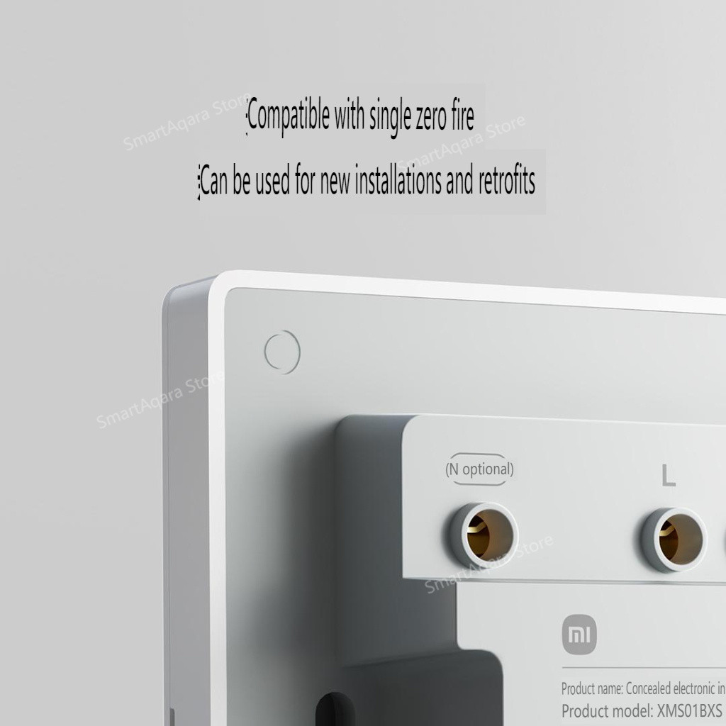 Công tắc tường thông minh Xiaomi mới Single Double Triple Key Điều khiển kép Live & Neutral Line hoạt động cho ứng dụng đèn thông minh