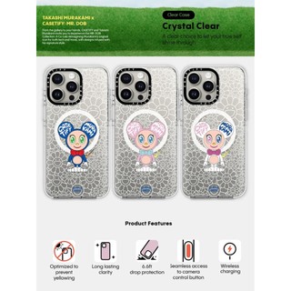Takashi MURAKAMI x CASETiFY: MR. Ốp hút từ tính trong suốt DOB-KUN Impact cho iPhone 16 / 15 / 14 / 13 Pro Max | Mặt sau Acrylic bảo vệ quân sự với bao bì cao cấp