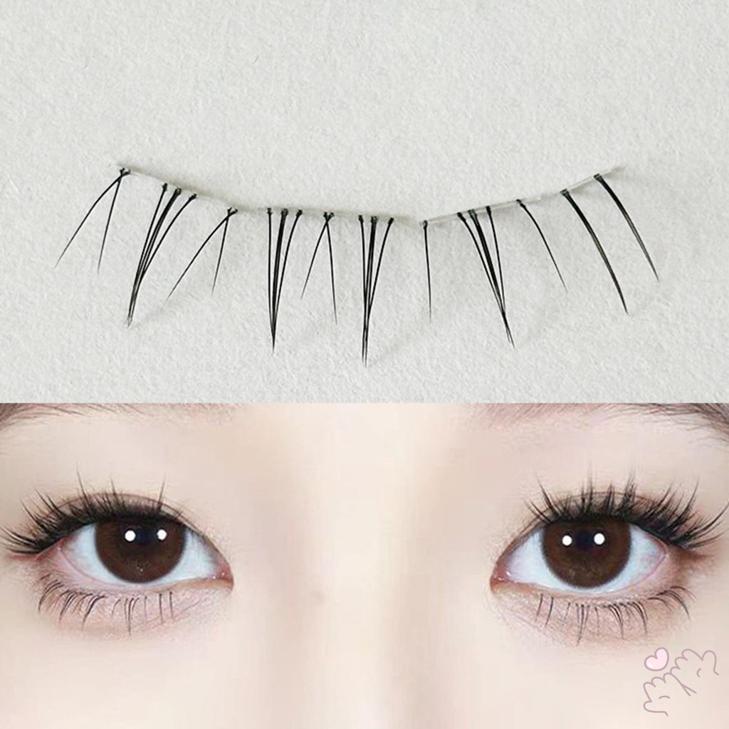 Lông mi dưới thực tế màu đen Wispy Cụm nối mi thoải mái cả ngày và đêm