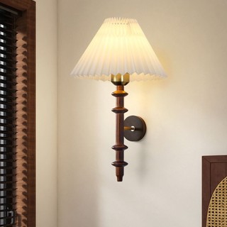 AIMI Bắc Âu Retro Đèn Tường Nhà Phòng Khách Phòng Ngủ Đèn Đầu Giường Có Dây Kéo Công Tắc Học Đọc Sách Ba Màu Đèn Treo Tường Cầu Thang
