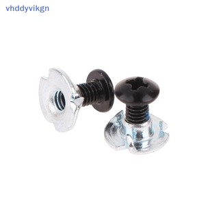 VHDD 10 Cặp Giày Trượt Ván Vít Nội Tuyến Con Lăn Trượt Thay Thế Sửa Chữa Gắn Vít Đai Ốc Bu Lông Phần Con Lăn Trượt Giày Phụ Kiện VN