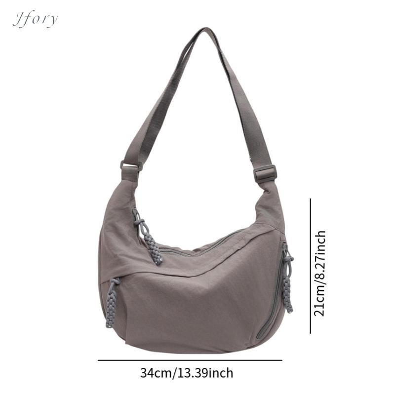Túi đeo chéo Nylon Jfory Túi đeo vai đơn giản thời trang để đi làm du lịch