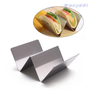 Giá đỡ Taco WANYEDI, có sẵn trên cả hai mặt Giá bánh nướng 2 / 3 lưới, Thiết kế tay cầm bằng thép không gỉ rỗng di động Nhà bếp