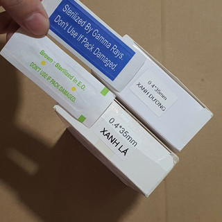 Kim 1 ngắn 0,4x35 mm màu XANH LÁ dùng cho máy thần thánh, máy pro