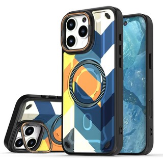 Dành Cho Samsung Galaxy A26 A36 A56 5G Ốp điện thoại Ống Kính Chân Đế Từ Camo Cứng PC Mặt Sau Mềm TPU Chống Trơn Trượt Nâng Cạnh Chống Sốc Siêu Mỏng Bao