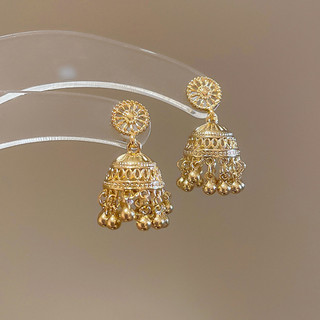 Retro Phong Cách Dân Tộc Chuông Tua Rua Bông Tai Ánh Sáng Cao Cấp Sang Trọng Niche Bông Tai Nữ Phong Cách Bohemian Bông Tai