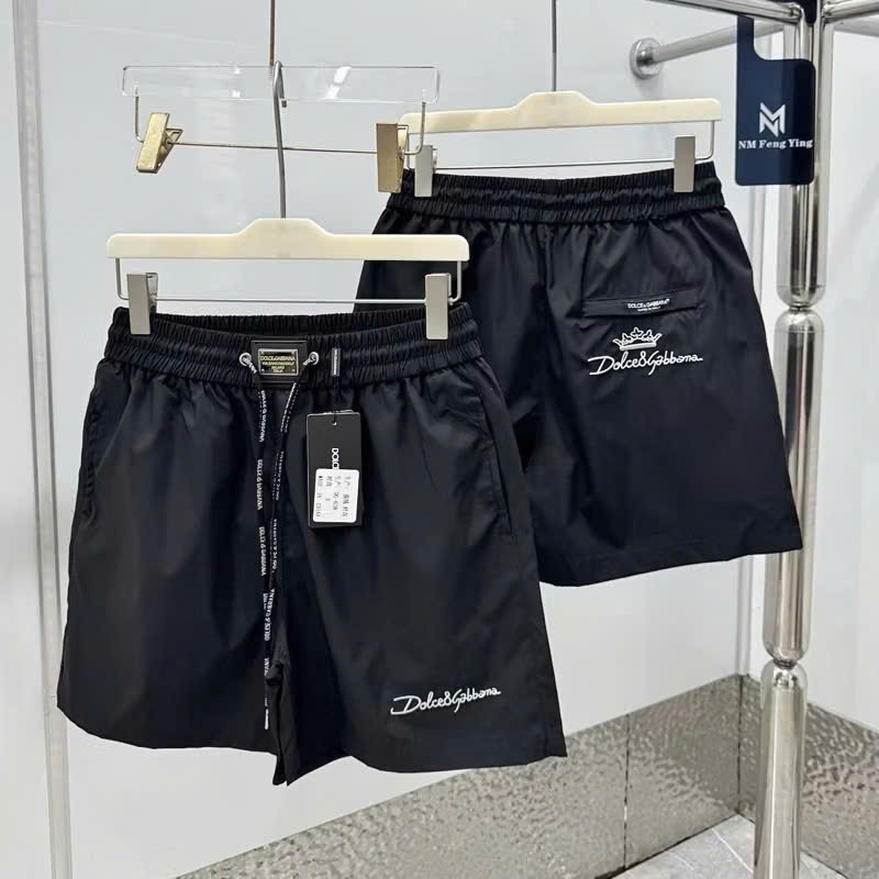 Quần Short Thêu Gấu DSQ Cạp Sắt Ô Vuông KCloset Quần Đùi Gió Dù Dày Dặn Dáng Rộng Nam Nữ NA846