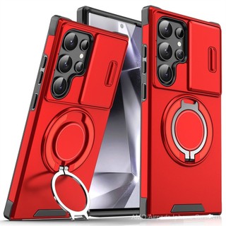 Ốp lưng camera trượt cho Samsung Galaxy S25 S24 Ultra Plus FE GalaxyS25Ultra S25Plus S 25, ốp điện thoại chống sốc, vòng bảo vệ, giá đỡ, đẩy bảo vệ camera, nắp lưng