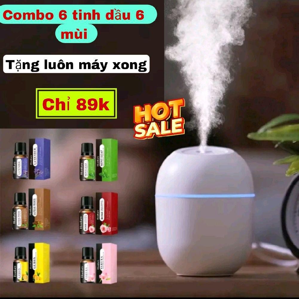 [Số lượng có hạn] Combo 6 tinh dầu xông phòng 6 mùi tặng kèm 1 máy