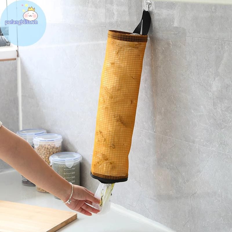 Pufangbliss Túi Đựng Rác Túi Đựng Đồ Nhà Bếp Đựng Rác Treo Tường Hàng Tạp Hóa Giá Đỡ Nhà Tổ Chức Bảo Quản Phụ Kiện VN