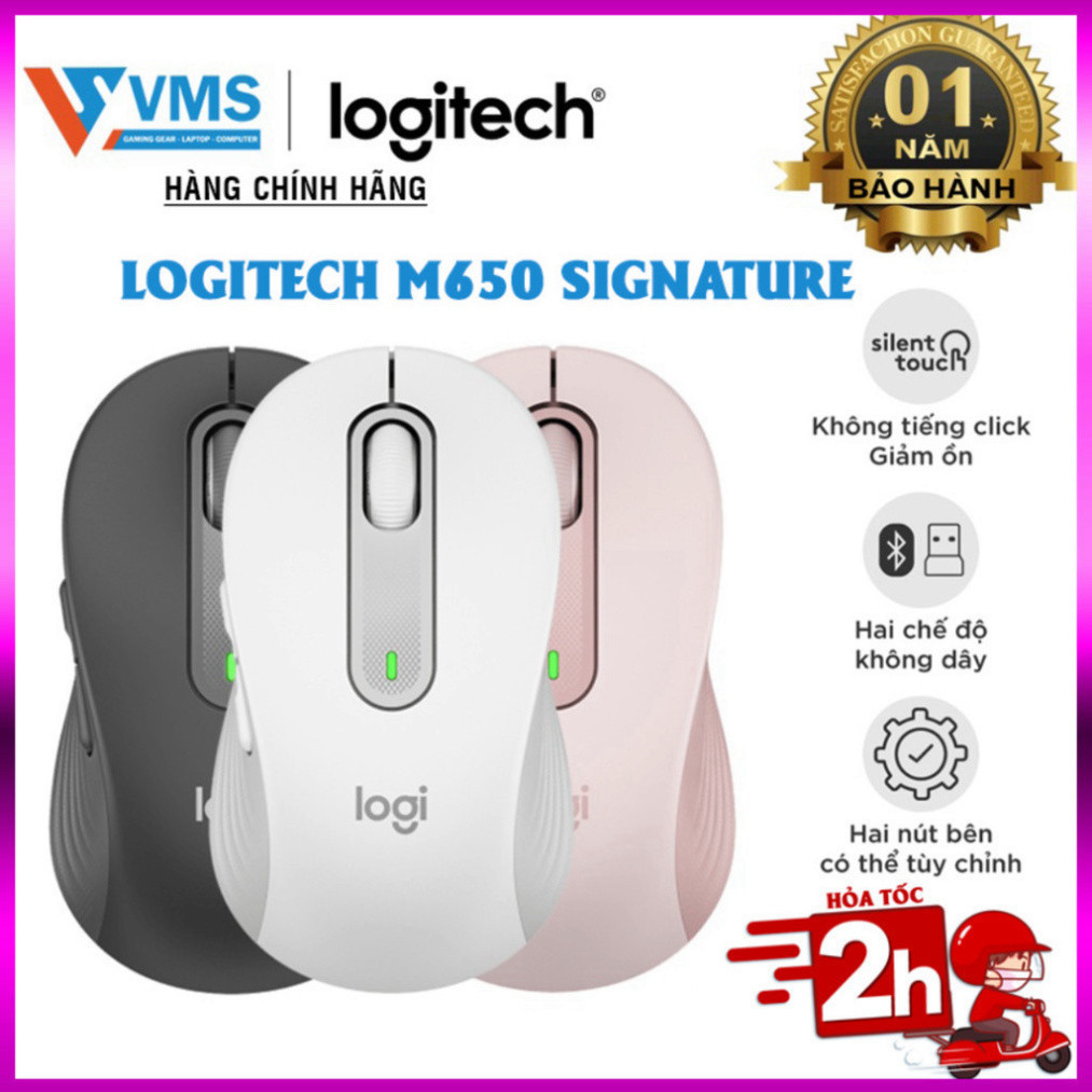 Chuột không dây Logitech M650 Signature - hàng chính hãng flash giảm ...