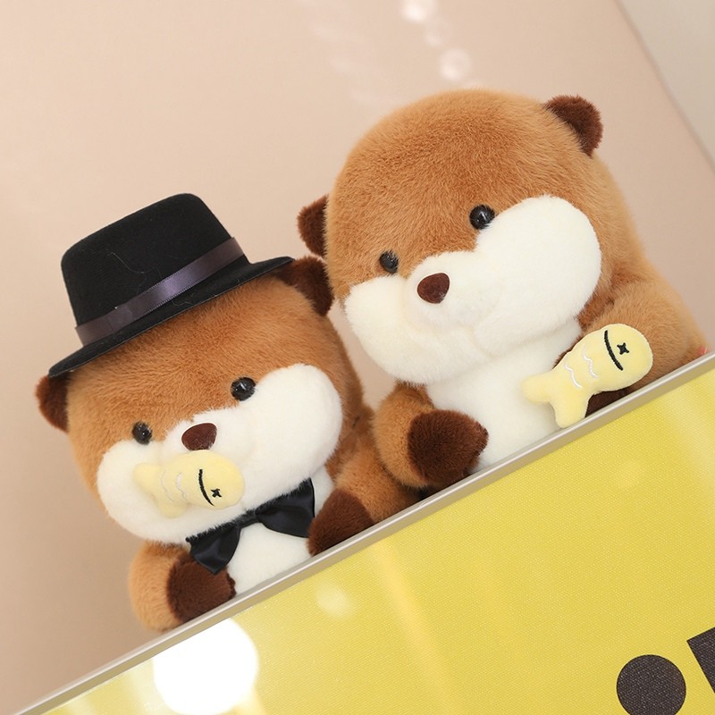 Kawaii Otter Đồ Chơi Sang Trọng Bánh Mì Vui Nhộn Taiyaki Otter Búp Bê Sang Trọng Dễ Thương Gia Đình Otter Đồ Chơi Nhồi Bông Trang Trí Phòng Ngủ Nhà Búp Bê JOOKI Mềm Đồ Chơi Cho Bé Bạn Gái Quà Tặng Sinh Nhật Quà Tặng Giáng Sinh COD