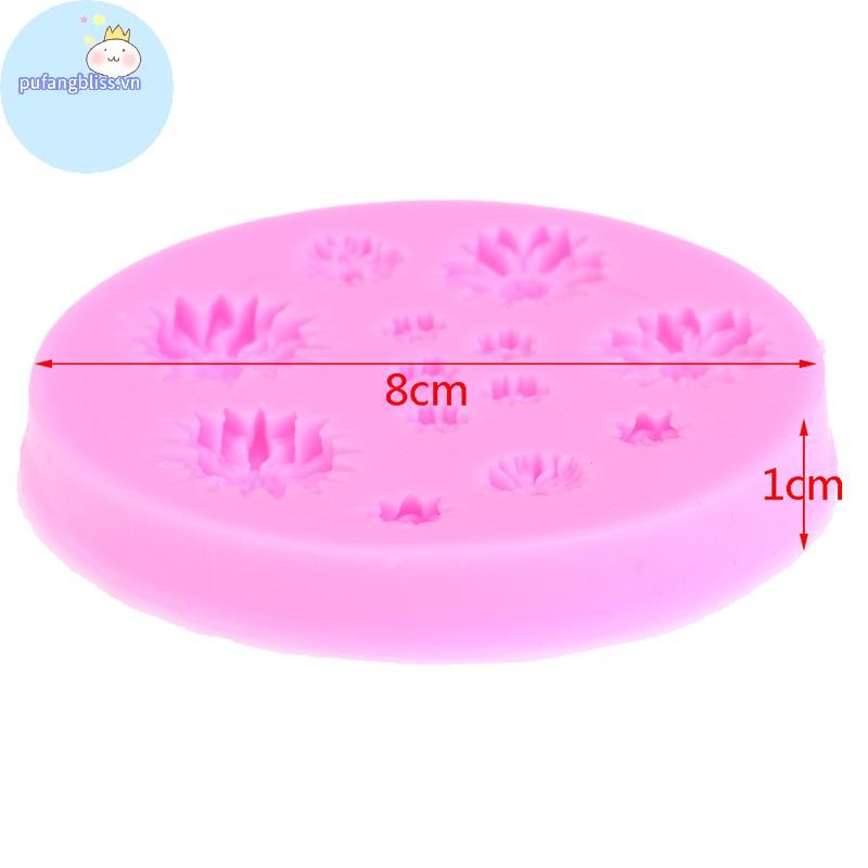Pufangbliss Khuôn Silicon Hoa Khuôn Bánh Silicon Cưới Bánh Dụng Cụ Trang Trí Bánh VN