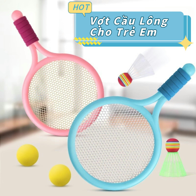 Bộ vợt cầu lông trẻ em Bộ vợt tập luyện ngoài trời trong nhà dành cho trẻ em Trò chơi tương tác giữa cha mẹ và con cái