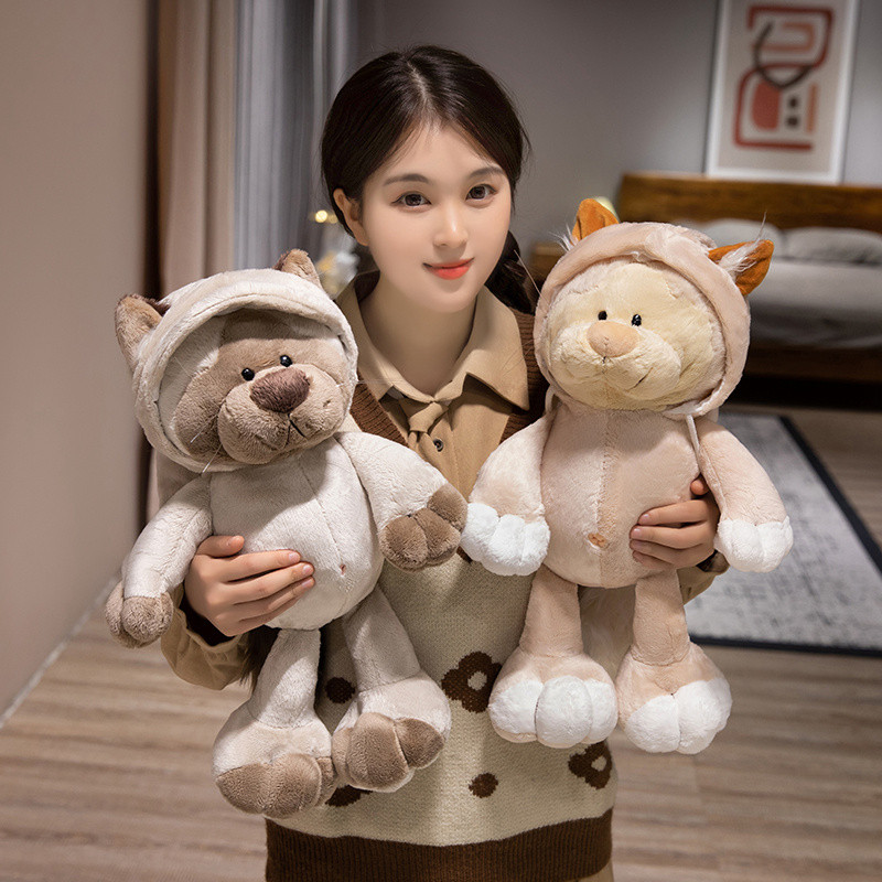 Kawaii Mèo Gorilla Xám Sói Sang Trọng Búp Bê Động Vật Vui Vẻ Sang Trọng Đồ Chơi Dễ Thương King Kong Động Vật Đồ Chơi Nhồi Bông Trang Trí Nhà Búp Bê Mềm Mại Cho Bé Đồ Chơi Làm Dịu Trẻ Em Quà Tặng Sinh Nhật Quà Tặng Giáng Sinh COD