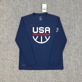 Steven Curry Đội Mỹ Huấn Luyện Bóng Rổ Đồng Phục USA Thế Vận Hội Paris Đội Giấc Mơ Nhanh Khô Áo Thun Dài Tay Khởi Động Thể Thao Bắn