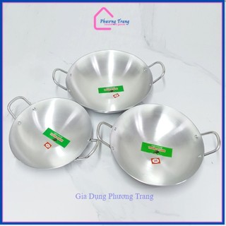 Combo 3 chảo nhôm (24cm, 26cm, 30cm) cao cấp dày lòng sâu đổ bánh xèo, xào chính hãng giá rẻ - Phương Trang