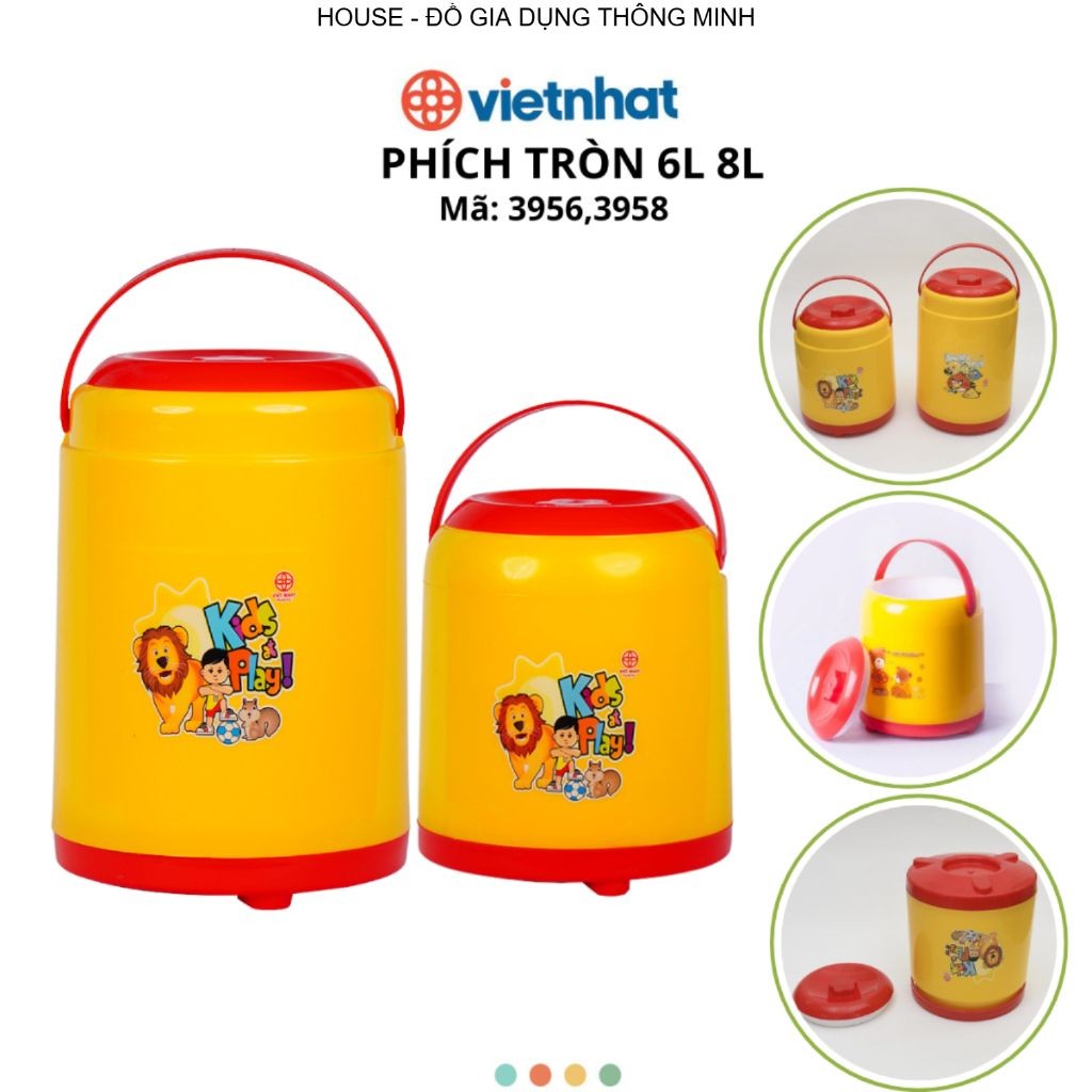 Phích Tròn 6L 8L NB1 Chính Hãng VIỆT NHẬT (Mã 3956,3958)