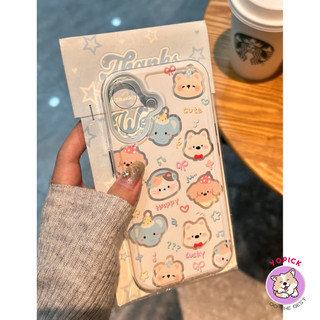 Adorable animals Phone Case for IPhone 16 15 14 13 12Pro Max 11 XR XS Max 7 8 Plus Cartoon Phone Cover Soft Case TA
