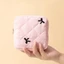 Túi sắp xếp khăn ăn vệ sinh BRABRAA, Túi trang điểm nhỏ nơ Cotton, Móc khóa bánh bông có móc khóa tai nghe Ví đựng tiền xu