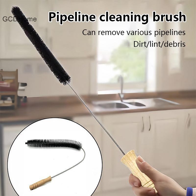 Gcdhome 73cm Bàn chải làm sạch tản nhiệt đa năng có thể uốn cong Máy giặt mỏng dài Máy sấy bụi Dụng cụ làm sạch Bàn chải ống HOT