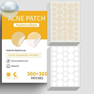 Chenlongshang 720 Cái / bộ Chăm Sóc Da Mặt Mụn Miếng Dán 2 Kích Cỡ Vô Hình Chữa Bệnh Thấm Hút Điểm Miếng Dán Bao Da Cho Nam Nữ EN