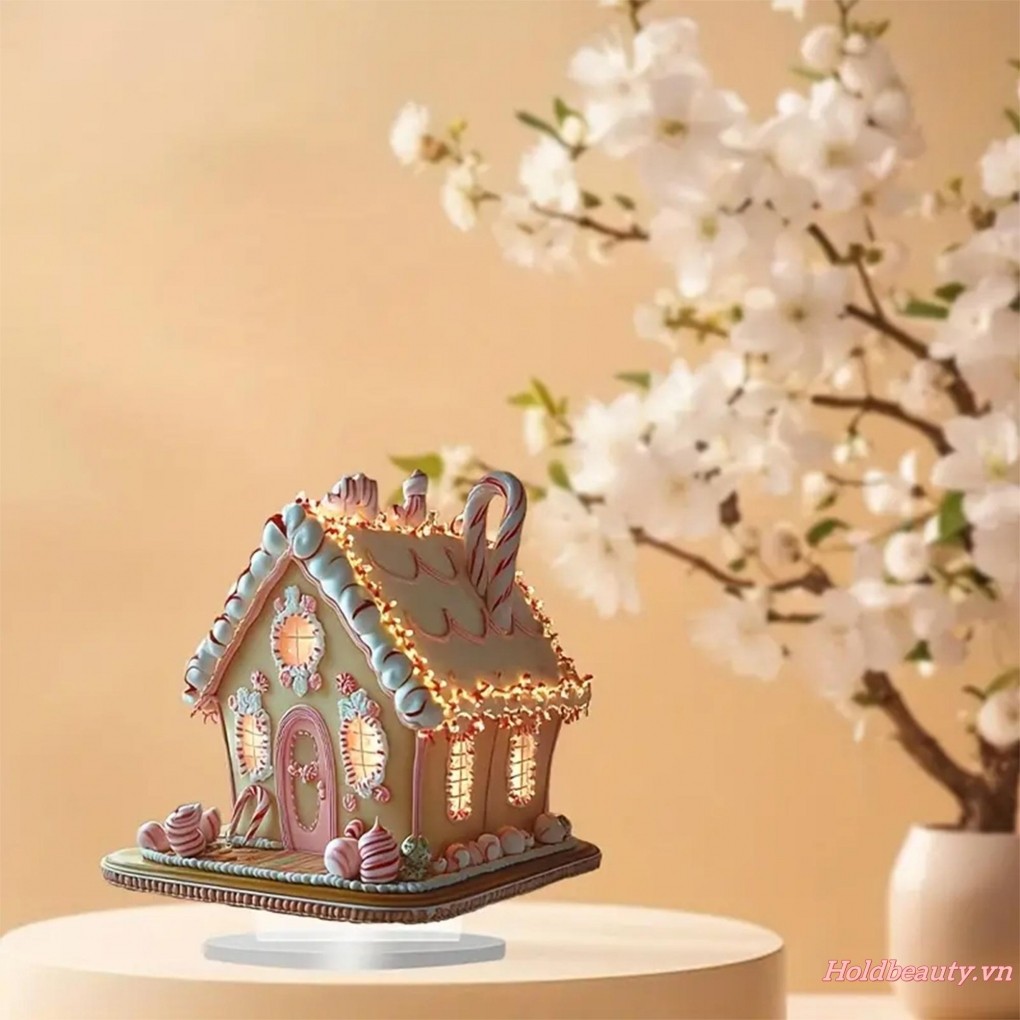 Truyện Cổ Tích Nhà Để Bàn Trang Trí Kẹo Ngọt Bohemian Xây Dựng Acrylic Trang Trí Cho Bàn Kệ Sách Sân Vườn Nhà