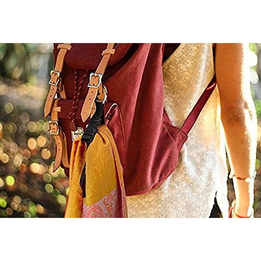 OMISTY 1 / 2 Chiếc Ba Lô Dây Đeo Ngoài, Nylon Jacket Gripper Holder Hành Lý Dây Đeo Cố Định, Di Động Có Khóa Phát Hành Add-A-Bag Dây Đeo Hành Lý Du Lịch