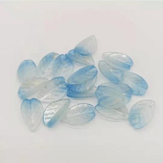 [Thủy tinh màu] 20 chiếc 11x18mm Mimosa men cánh hoa lá lá tự làm chất liệu làm kẹp tóc thủ công tự làm diy REfL IWC0