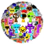 HT2 52 Cái / bộ incredibox Sprunki trò chơi âm nhạc dán trang trí máy tính TH2