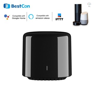 Broadlink BestCon RM4C Mini IR Black Bean Bộ điều khiển từ xa WIFI đa năng Bộ thu hồng ngoại Bộ hẹn giờ điều khiển ứng dụng Tương thích với Điều khiển bằng giọng nói Alexa