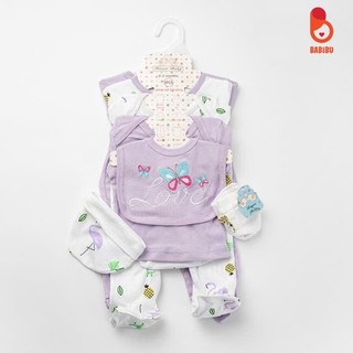 XẢ KHO - Set quần áo 6, 8 chi tiết cho bé sơ sinh, chất liệu cotton mềm mịn