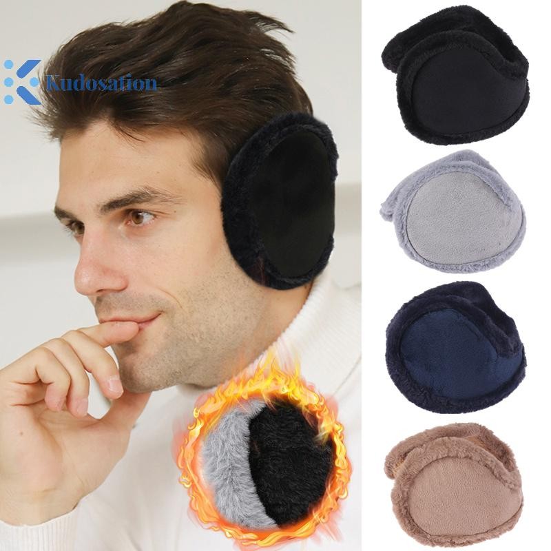 Kudosation Nhiệt Mềm Mại Sang Trọng Bịt Tai Người Mùa Đông Làm Dày Tai Ấm Hơn Thể Thao Ngoài Trời Chống Gió Vỏ Tai Chống Lạnh