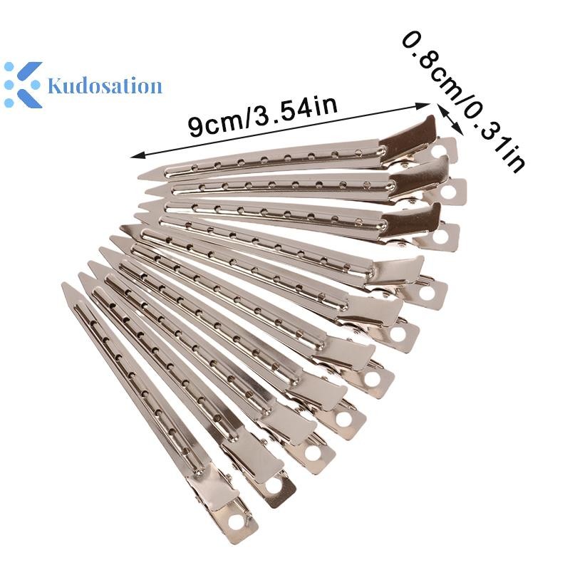 Kudosation 10 Chiếc Kẹp Tóc Kim Loại Để Tạo Kiểu Phần Salon Kẹp Tóc Kẹp Tóc Rễ Lông Tơ DIY Kẹp Dụng Cụ Phụ Kiện Tóc