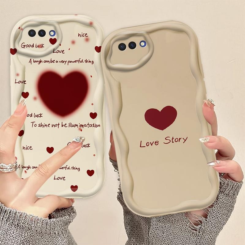 Ốp Silicon Hoạt Hình Cho OPPO A3S / OPPO A12E / OPPO AX5 3D Art Mềm TPU Dễ Thương Kem Cặp Đôi Cô Gái Thư Tình Thẩm Mỹ Ốp Điện Thoại Chống Sốc