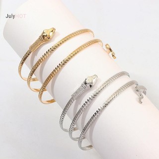 Julyhot Punk Mở Có Thể Điều Chỉnh Rắn Vòng Tay Nữ Gothic Cổ Tay Lắc Tay Trang Sức Quà Tặng Massivedeals
