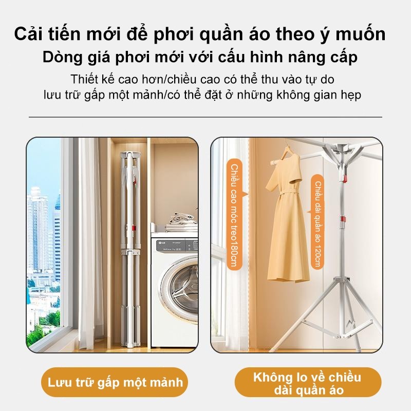 𝐎𝐥𝐢𝐟𝐞Giàn Phơi Quần Áo  Inox Sào Treo Đồ Thông Minh Gấp Gọn Giá Treo Đồ Cao Cấp