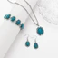 THEGIRL8B 4 Cái / bộ Bộ Trang Sức Ngọc Trai Boho, Bộ Bông Tai Vòng Cổ Mạ Điện Hợp Kim, Bộ Trang Sức Nữ Cổ Điển Phong Cách Âu Mỹ Bộ Quà Tặng Ngày Của Mẹ