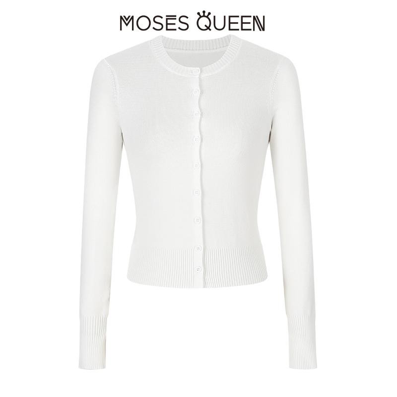 < MOSESQUEEN > Áo khoác thay thế đa năng phong cách Pháp, dáng slim và skinny cho nữ, làm từ vải dệt đan #59260 | BigBuy360 - bigbuy360.vn